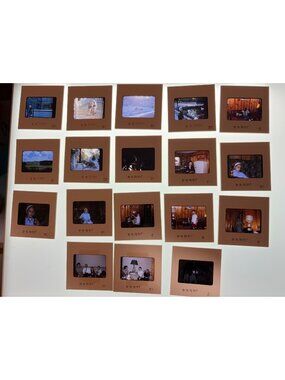 Vintage 35mm Color Slides Lot 18 1963 1964 Family Zoo Kids Dynacolor MCM Photos